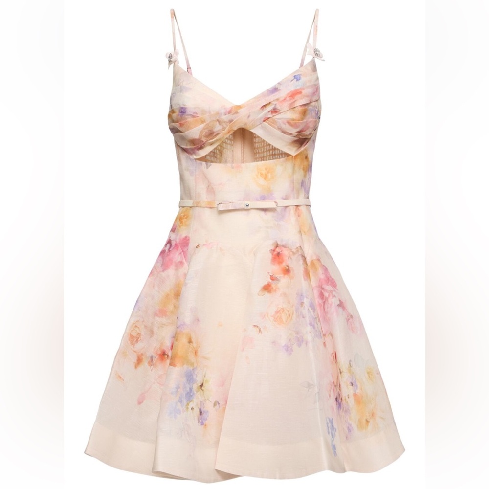 Zimmerman crush twist Cream Dress size 3 XLARGE - Picture 1 of 7